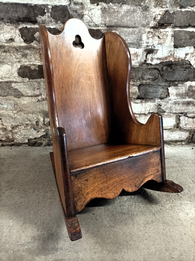 Georgian Mahogany Childs Rocking Chair (1).jpg